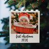 Custom Photo First Christmas Building Blocks Ornament TH10 170641