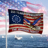 Custom Family Name USA 250 Years of Freedom House Flag HO82 901602