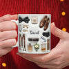 Personalized Wedding Bride & Groom 3D Inflated Effect Printed Mug Gift for Bride, Groom, Newlywed Couple TH10 170581