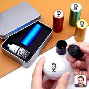 Custom Portrait With Name Golf Ball Stamp For Golfer CH07 899356