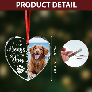 Custom Photo Favorite Hello And Hardest Goodbye Memorial Heart Shape Glass Ornament HA75 892810