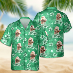 Custom Photo Dog Lovers Summer Tropical Vibe - Personalized Hawaiian Shirt LM32 893685