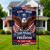 Custom Family Name 250 Years Of Freedom America 1776-2026 Eagle Garden Flag CH07 910648