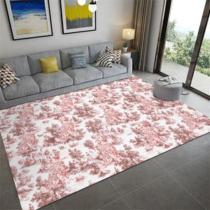 Personalized Dog Toile De Jouy Rug Gift For Dog Lovers HO82 894182