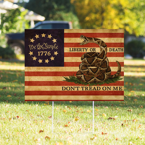 Don't Tread On Me America Flag We The People Yard Sign CH07 899148