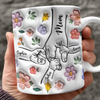Hold My Hand, Hold My Heart Personalized Family 3D Inflated Effect Printed Mug HA75 897128