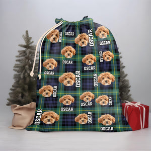 Custom Dog Photo Christmas Gift Bag For Your Dog TH10 896999
