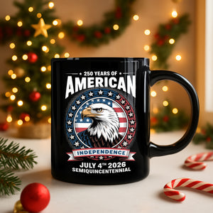 250 Years of America Anniversary Independence Day 2026 Black Mug CH07 896754