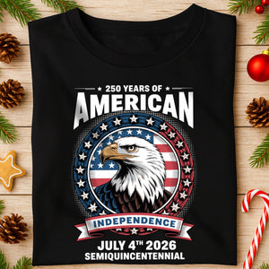 250 Years of America Anniversary Independence Day 2026 Dark Shirt CH07 896698