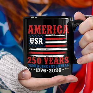 America 250 Years Semiquincentennial Black Mug TH10 894669