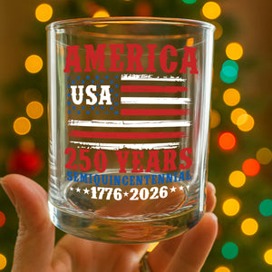 America 250 Years Semiquincentennial Whiskey Glass TH10 894671