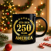 America 250 Years America 250th Anniversary Black Mug HA75 897420