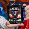 250 Years of Freedom America Patriotic Eagle Flag Black Mug HA75 897336
