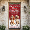 Custom 3D Cute Dog Merry Christmas and Happy New Years Door Cover LM32 897135