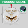 We The People 250 Years of Freedom Glass Ornament, Patriotic 1776–2026 Keepsake Gift CH07 180054