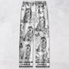 Custom Dog Breeds Chinoiserie Toile De Jouy Style Personalized Satin Pajamas TH10 894401
