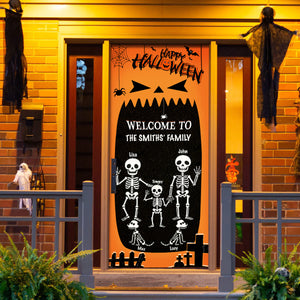 Happy Halloween With Skeleton Door Cover HO82 N369 894916