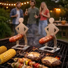Funny BBQ Sausage Stainless Steel Holder, Sticks for Outdoor Camping BBQ LM32 669977