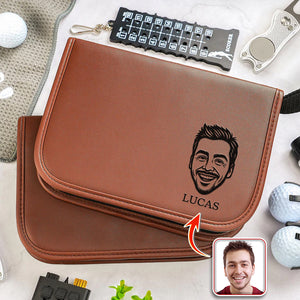 Custom Face Photo Golf Personalized Golf Gift Set Engraved Accessories for Golfer, Golf Ball Marker HA75 898510