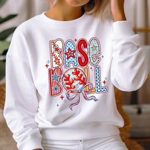 Brushstroke Baseball Mom Coquette Family Bright Shirt HO82 893544