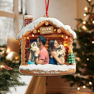 Custom Photo You & Me And The Dog - Personalized 3D Effect Acrylic Ornament LM32 895959