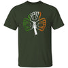 GeckoCustom Baseball Softball Shamrock St Patrick Shirt Basic Tee / Forest / S