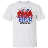 GeckoCustom BOOM BITCH Get Out The Way Fireworks 4th Of July H391 Basic Tee / White / S