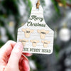 GeckoCustom Christmas Cow Tag Wood Ornament , Farmer Wood Ornament, HN590 1 Piece