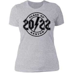GeckoCustom class of 2022 rock style senior White Senior Women Tee / Heather Grey / X-Small