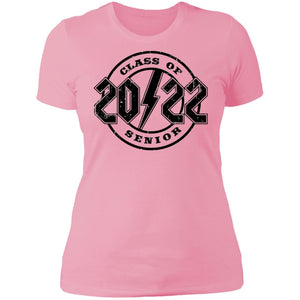 GeckoCustom class of 2022 rock style senior White Senior Women Tee / Light Pink / X-Small