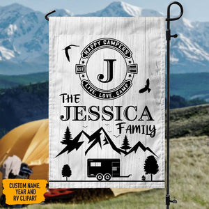GeckoCustom Custom Name The Family Camping Garden Flags, HN590