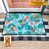 GeckoCustom Custom Photo Dog Cat Hawaiian Doormat N304 HN590
