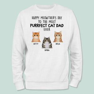 GeckoCustom Custom Photo Happy Moewther's Day To The Most Purrfect Dad Mom Ever N304 889085