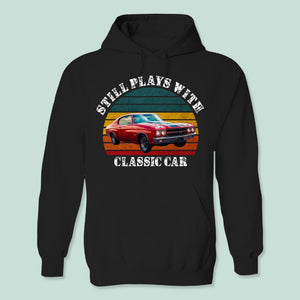 GeckoCustom Custom Photo Still Plays With Cars Vintage Car Shirt N304 HN590