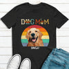 GeckoCustom Dog Mom Vitage Retro Upload Photo Personalized Custom Dog Shirt H463