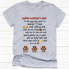 GeckoCustom Fathers Mothers Day From Dog Personalized Custom Dog Shirt C232 Ladies T-Shirt / Light Blue Color / S