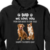 GeckoCustom From The Nose To The Tail Personalized Dog Photo Shirt C282