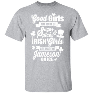 GeckoCustom Good Irish Girl St Patricks Day Shirt Basic Tee / Sport Grey / S