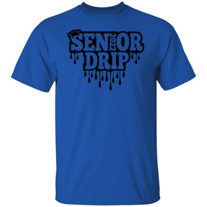 GeckoCustom Graduation Class of 2022 Senior Drip Shirt Basic Tee / Royal / S