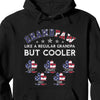 GeckoCustom Grandpaw Personalized Custom Dog Cat Pet Shirt C382 Pullover Hoodie / Black Colour / S