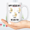 GeckoCustom Happy Farters Day Personalized Custom Father's Day Mug C224