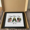 GeckoCustom Happy Father's Day, Dog Picture Frame HN590 10"x8"
