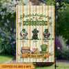 GeckoCustom Happy St.Patrick's Day Dog Garden Flag HN590