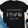 GeckoCustom I'm A Simple Woman Man Personalized Custom Baseball Shirts C508