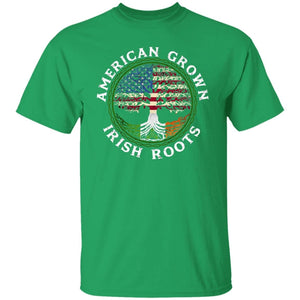 GeckoCustom irish roots american Basic Tee / Irish Green / S