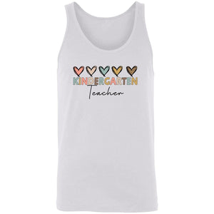 GeckoCustom Kindergarten Teacher Shirt H429 Unisex Tank Top / White / X-Small