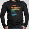 GeckoCustom Legendary Awesome Epic Since Personalized Custom Father's Day Shirt H342