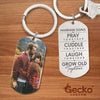 GeckoCustom Marriage Goals Valentine Metal Keychain HN590