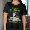 GeckoCustom Personalized Cat Halloween Shirt, Buckle up Buttercup Witch Switch Shirt Women T Shirt / Sport Grey Color / S