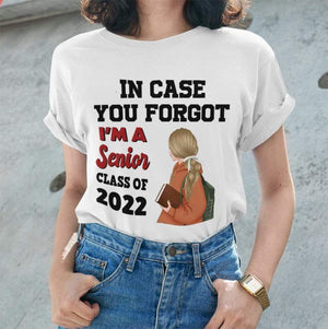 GeckoCustom Personalized Custom Back To School Shirt, I'm Senior 2022 Shirt, Senior 2022 Shirt, Class of 2022 Shirt Women T Shirt / Sport Grey Color / S